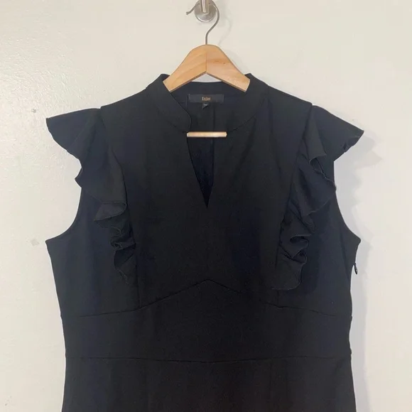 Knitee Black Sleeveless V-Neck Sheath Mini Dress Size XXL - Picture 2 of 7